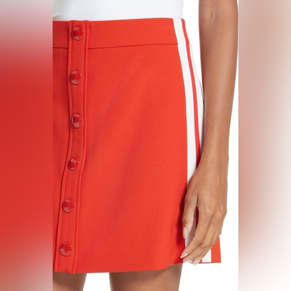 New! Veronica Beard Racer Stripe Mini Red Skirt ❤️ size 2 - Picture 7 of 9